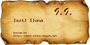 Isztl Ilona névjegykártya